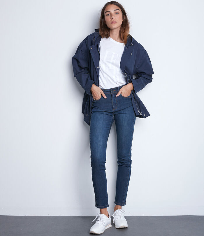 Paola blue denim cotton slim-fit jeans