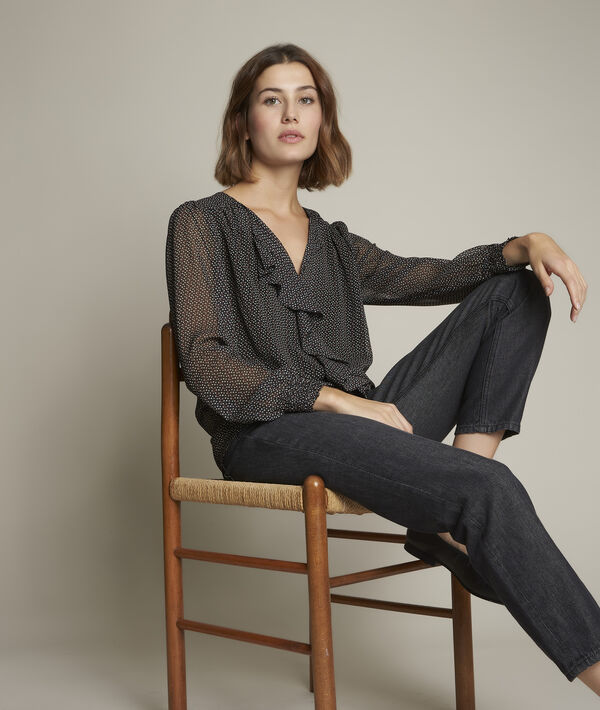 Eleanore printed blouse with ruffles | 1-2-3 Eleanore printed blouse with ruffles PhotoZ | 1-2-3