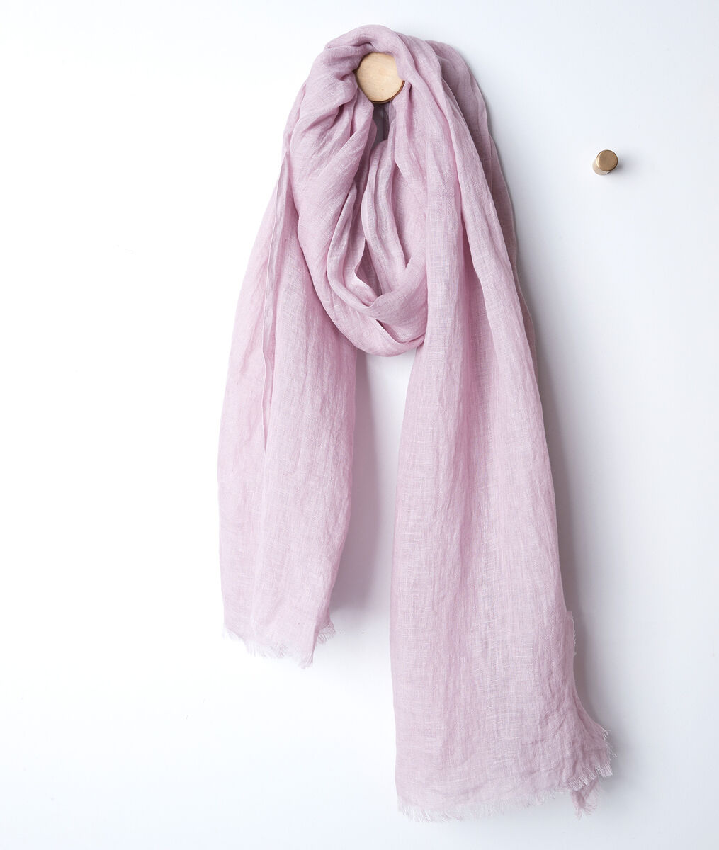 Billy violet linen scarf | 1-2-3 Billy violet linen scarf PhotoZ | 1-2-3