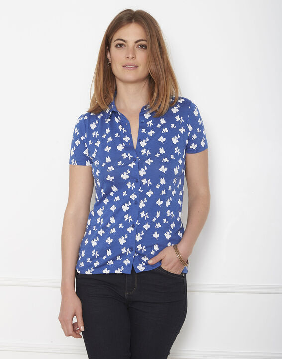 Patty blue printed T-shirt | 1-2-3 Patty blue printed T-shirt PhotoZ | 1-2-3
