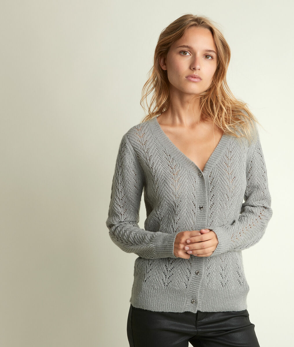 Robbie openwork glitter cardigan | 1-2-3 Robbie openwork glitter cardigan PhotoZ | 1-2-3