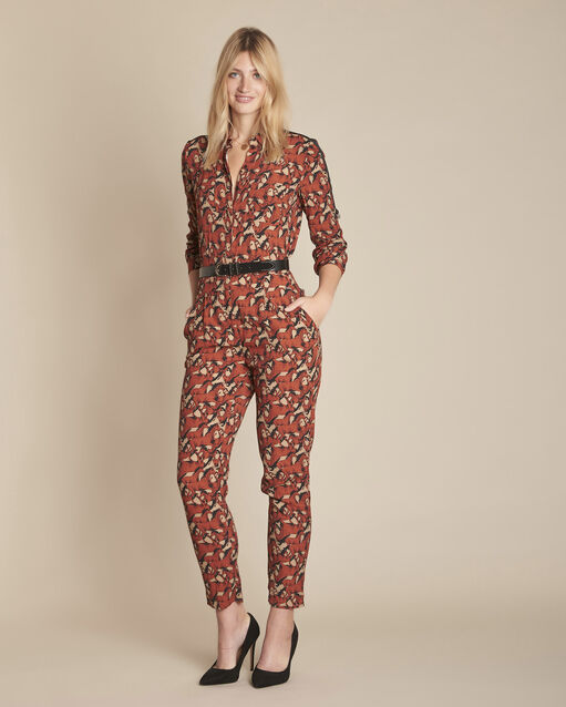 Idole mahogany horse print jumpsuit (1) - Maison 123
