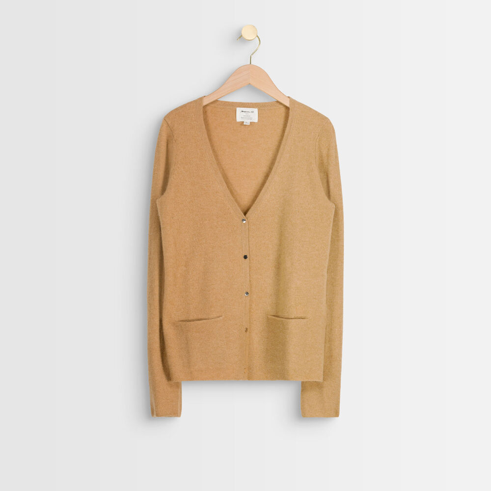 Robin havana cashmere cardigan havane.