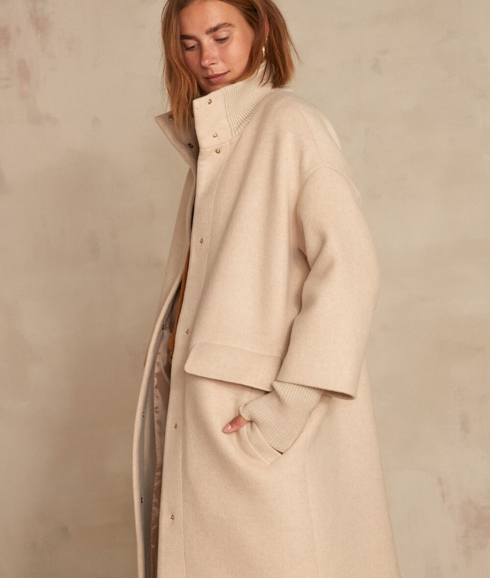 Magda beige responsible wool coat PhotoZ | 1-2-3