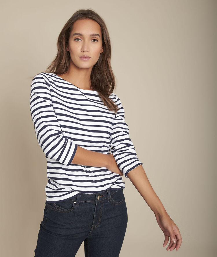 Canarie striped t-shirt white.