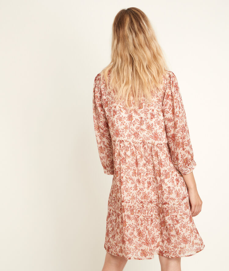 Nadège printed dress cannelle.