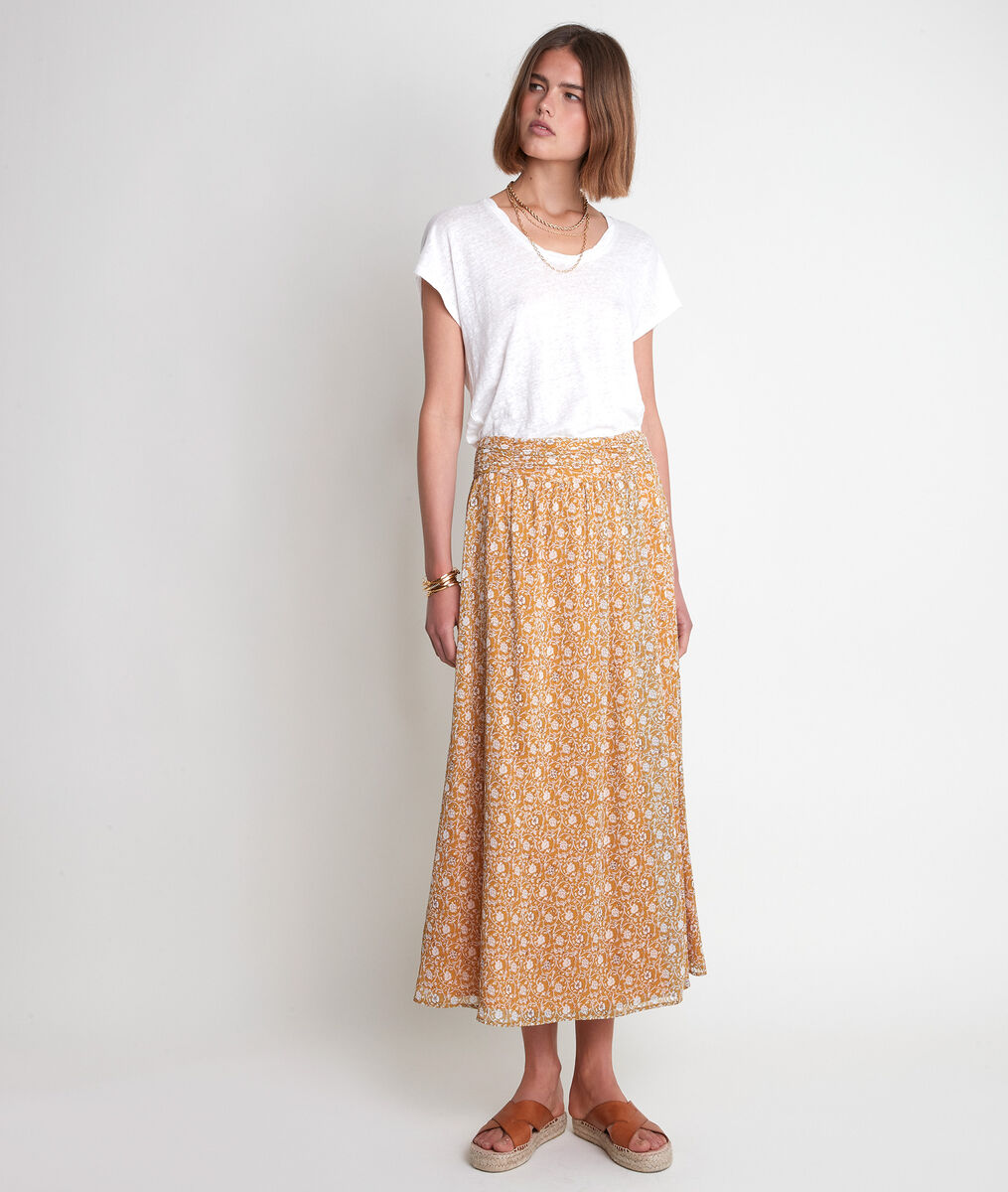Etel bronze printed skirt | 1-2-3 Etel bronze printed skirt PhotoZ | 1-2-3