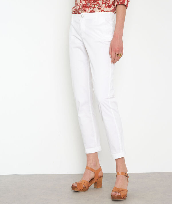 Francis white chinos | 1-2-3 Francis white chinos PhotoZ | 1-2-3