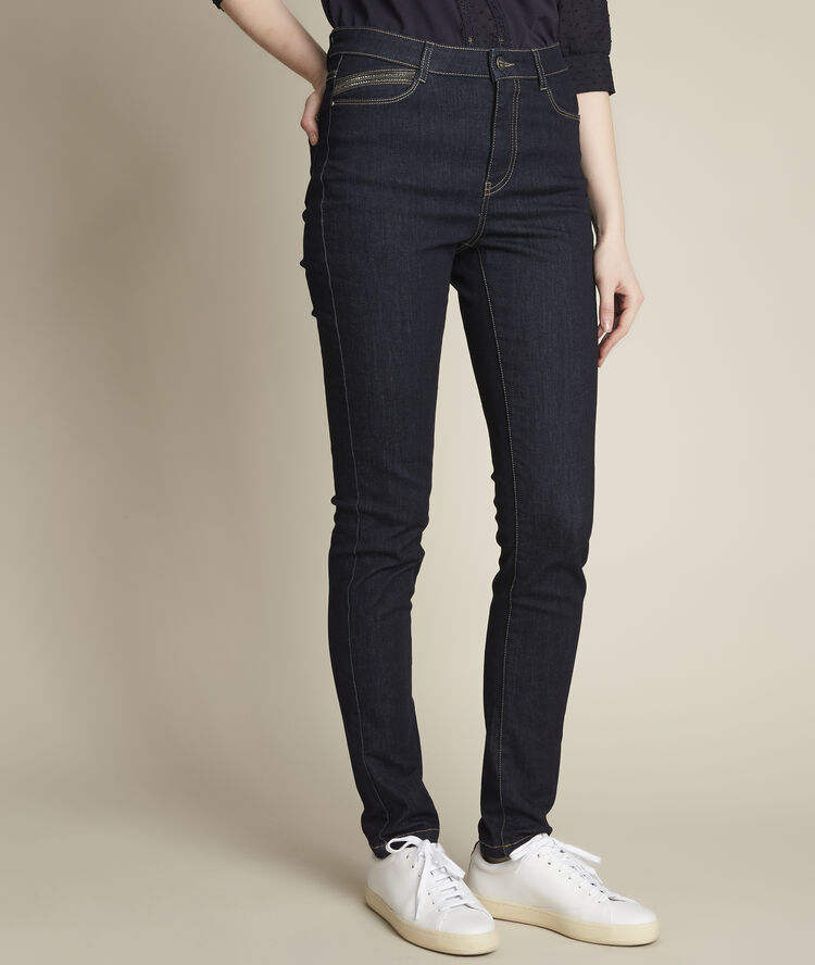 Aim&eacute;e rinse slim fit jeans blue rinse.