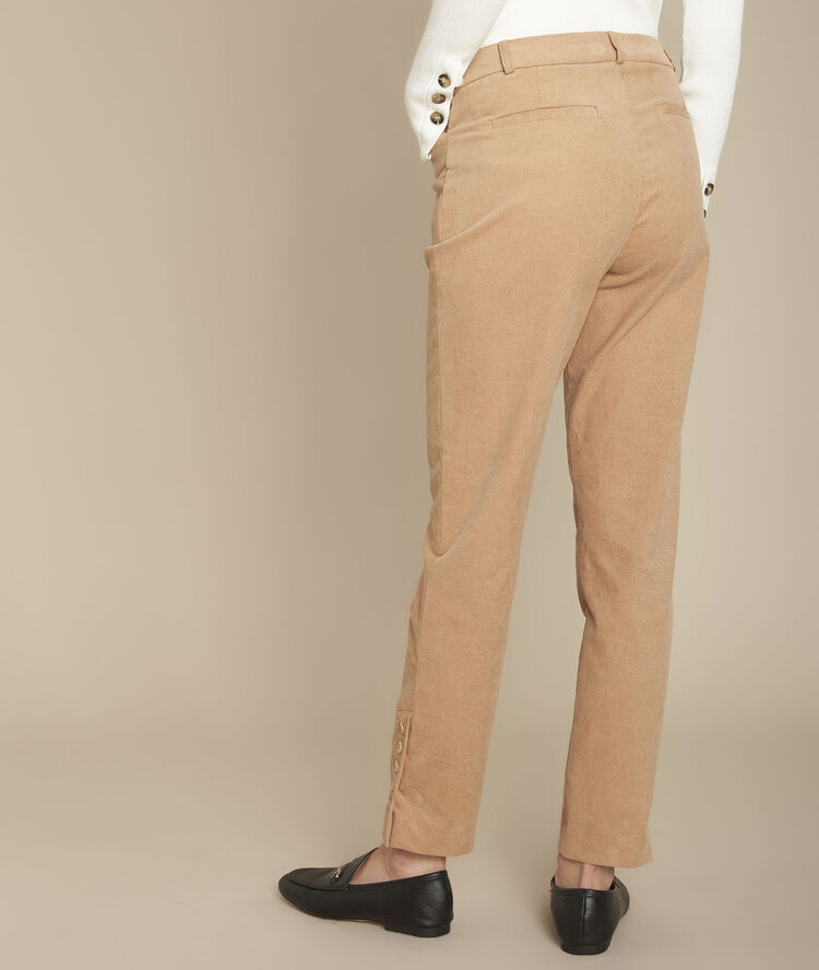Eagle straight-leg corduroy trousers camel.