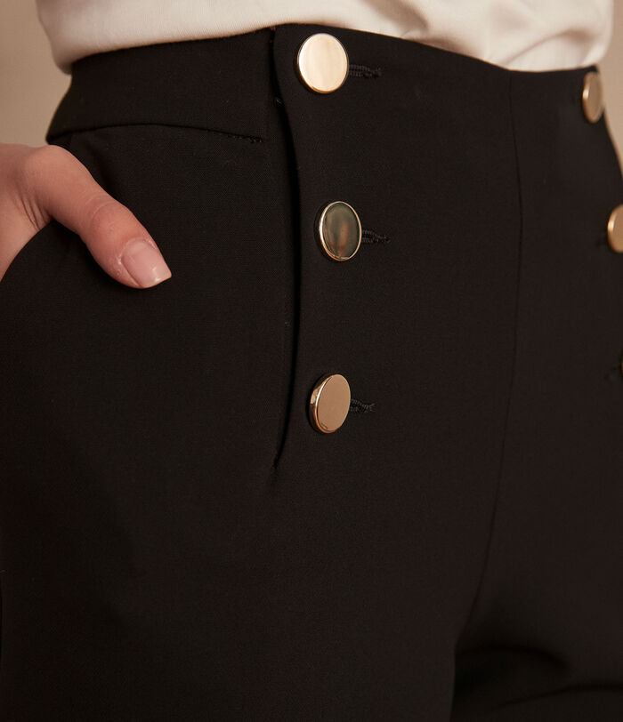 Hubert flared black tailored sailor trousers PhotoZ | 1-2-3
