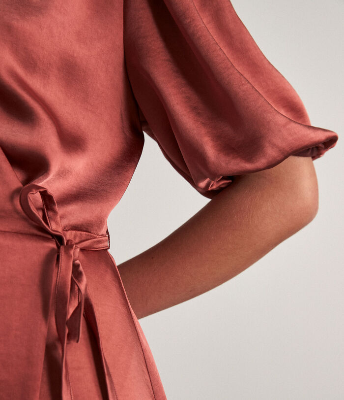 Heve terracotta wrap maxi dress PhotoZ | 1-2-3