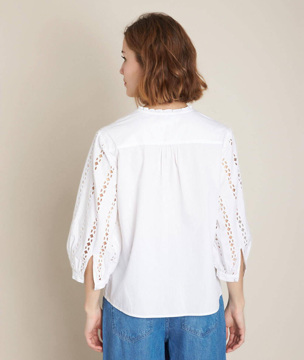 Enola lace blouse white.