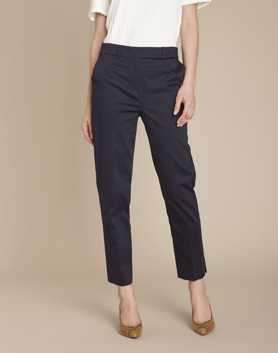 Rubis navy cigarette trousers | 1-2-3 Rubis navy cigarette trousers PhotoZ | 1-2-3