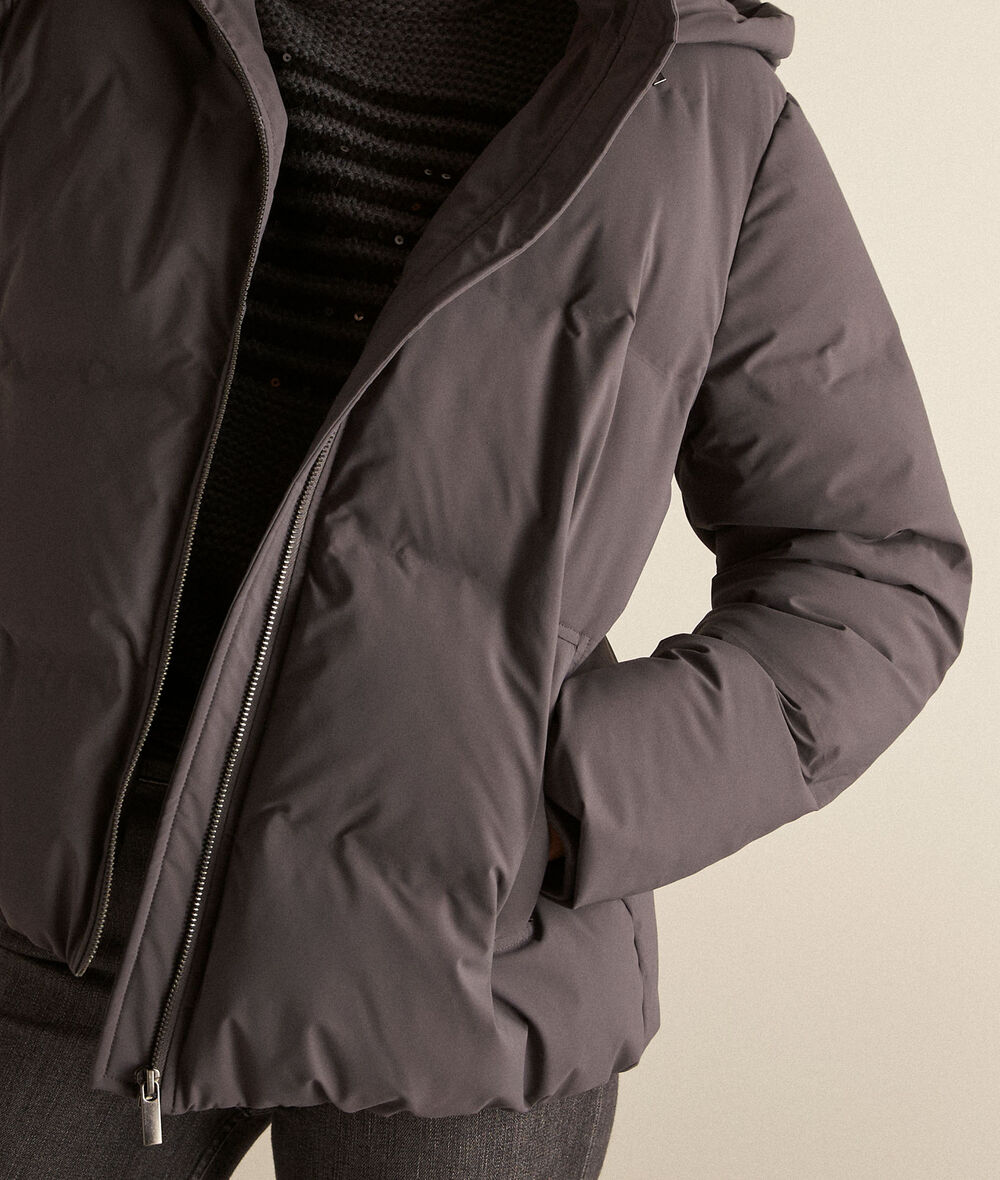 Mina short charcoal padded coat PhotoZ | 1-2-3