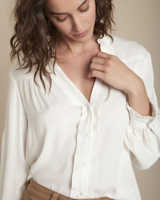 Maylis fluid blouse with ruffled details (2) - Maison 123