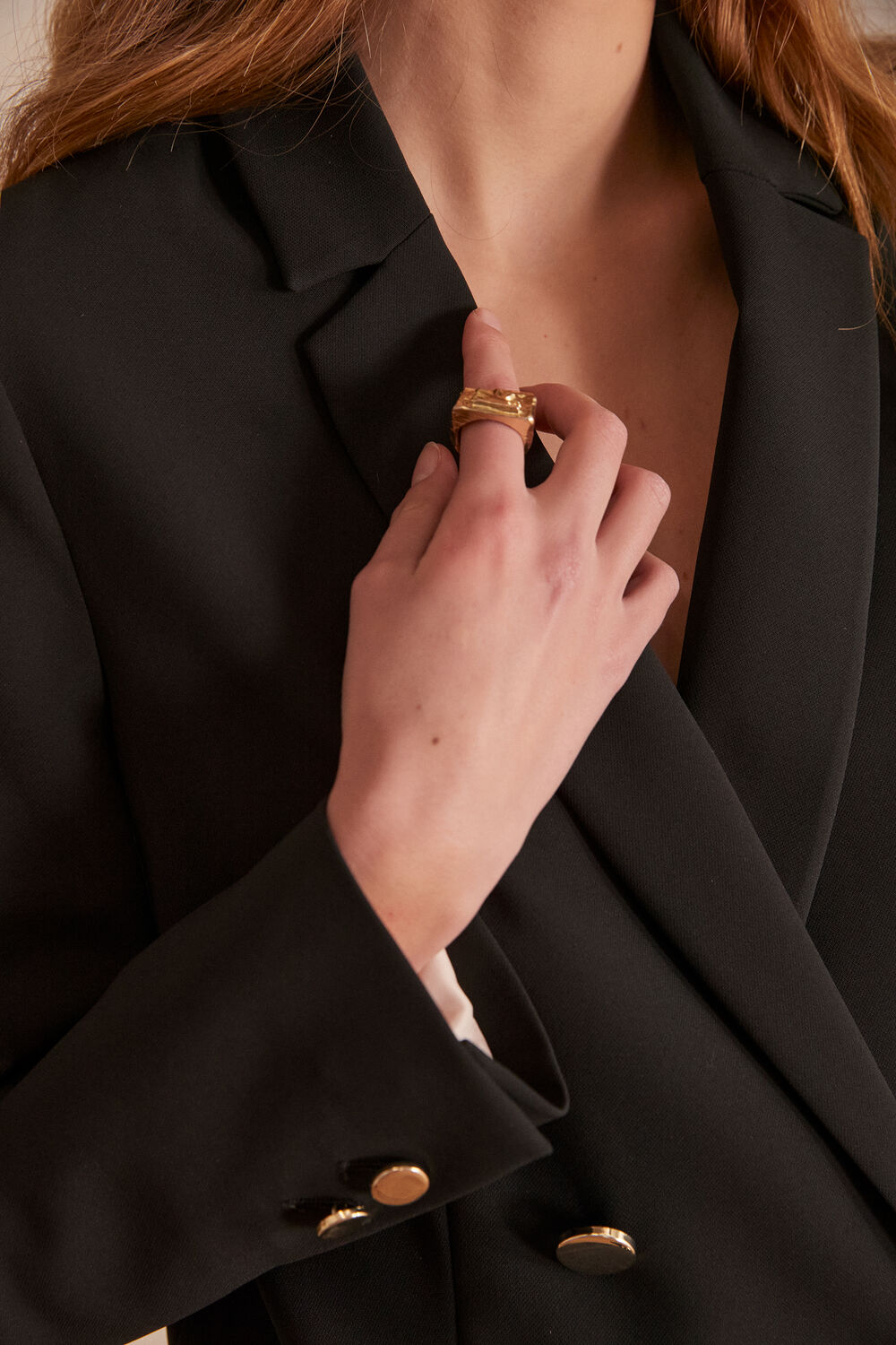 Florine microfibre cross-over jacket black.