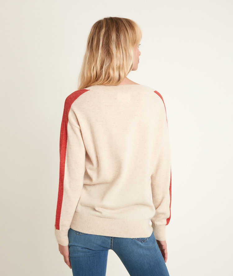 Romy wool and cashmere pullover naturel.