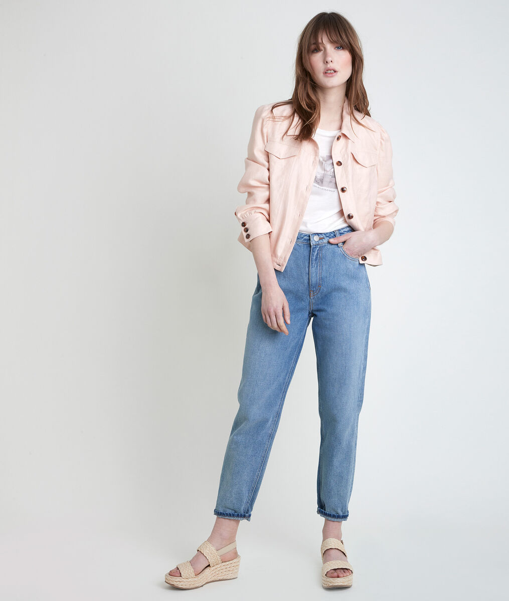 PASSION peach linen jacket | 1-2-3 PASSION peach linen jacket PhotoZ | 1-2-3