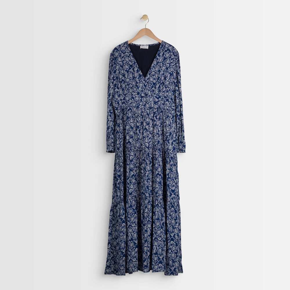 Leonor printed maxi dress marine.