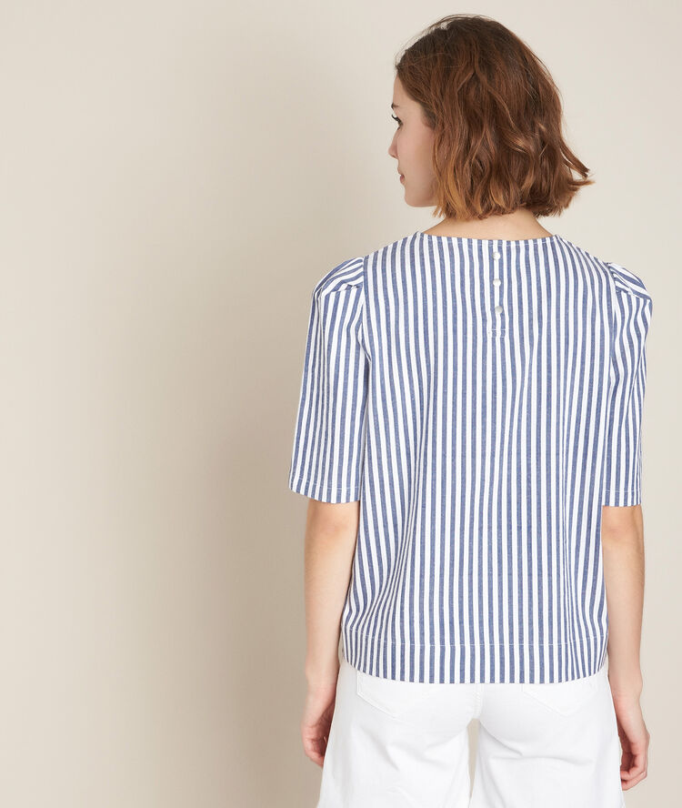 Enora striped blouse white.