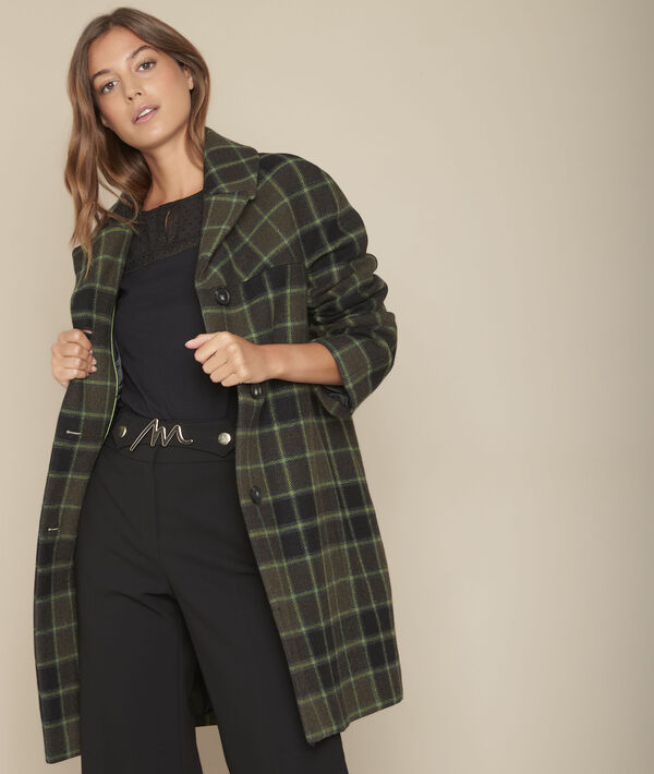 Chiara black T-shirt with lace neckline PhotoZ | 1-2-3