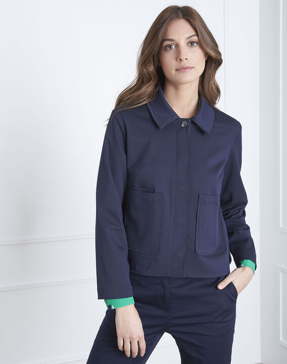 Felicia navy short jacket | 1-2-3 Felicia navy short jacket PhotoZ | 1-2-3
