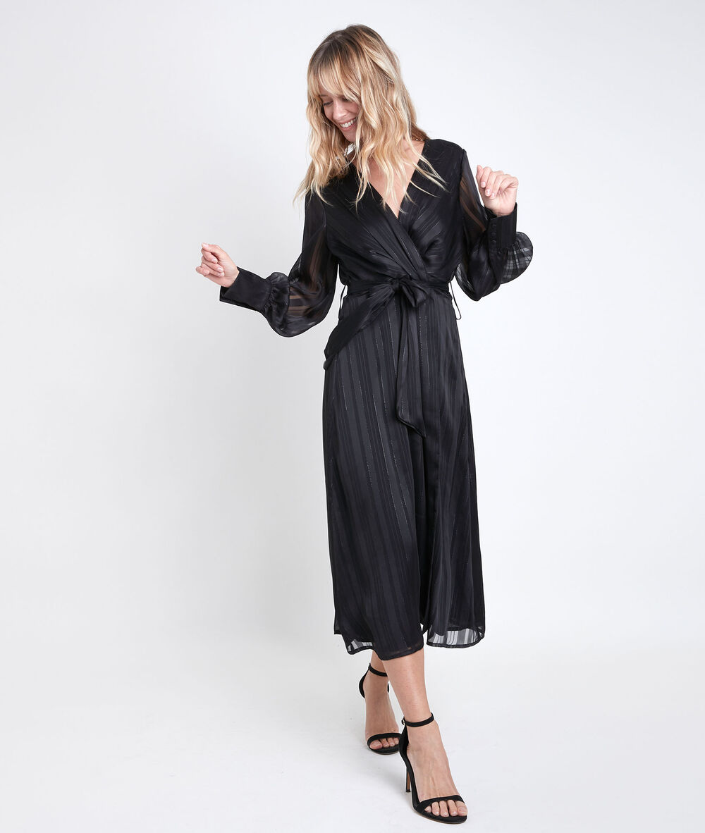 Catherine max wrap dress noir.