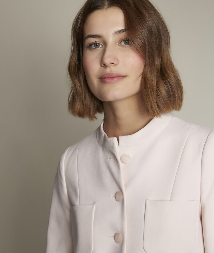 Lou nude compact jacket nude.