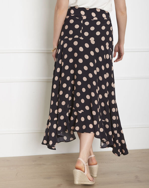 Sympa black polka dot skirt black.