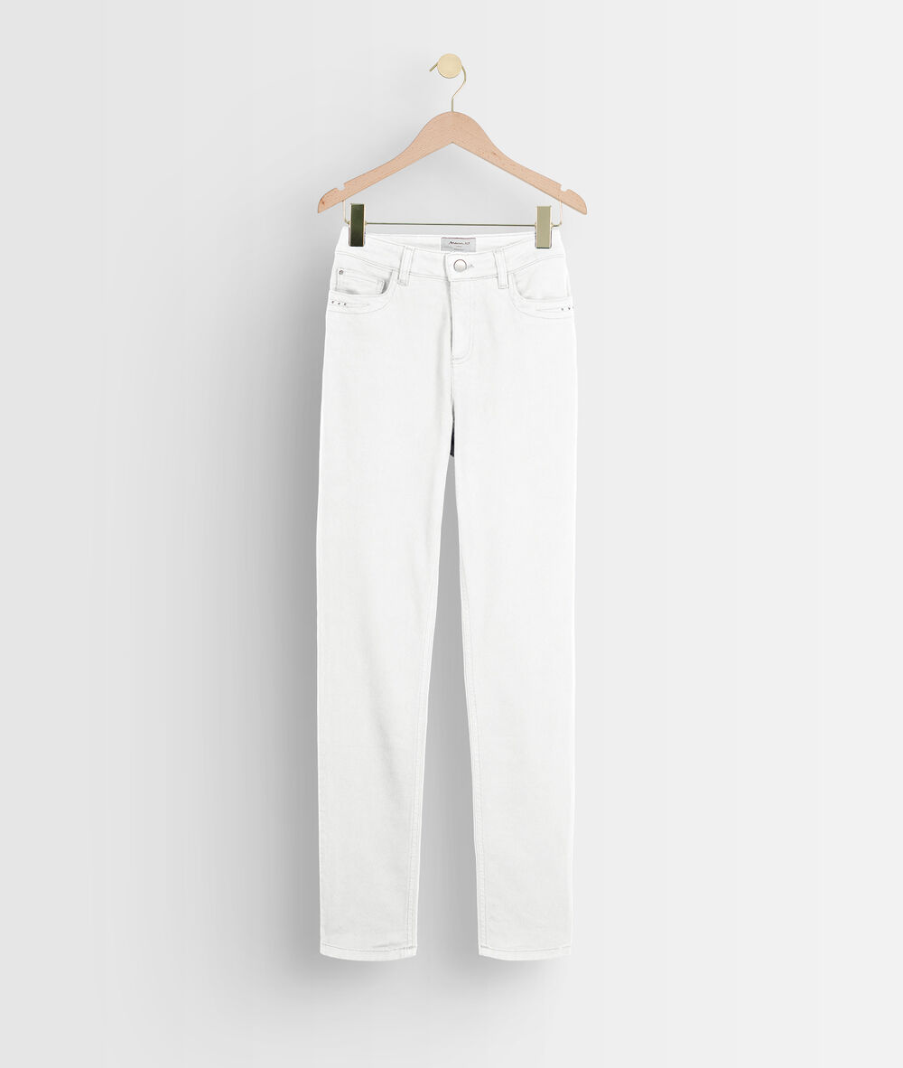 Suzy 2 bis white slim-fit jeans blanc.