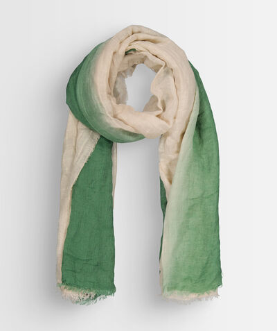 Tabata large limewash linen blend scarf with tie-dye pattern PhotoZ | 1-2-3