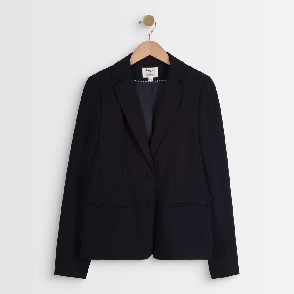 Sarry microfibre jacket navy blue.