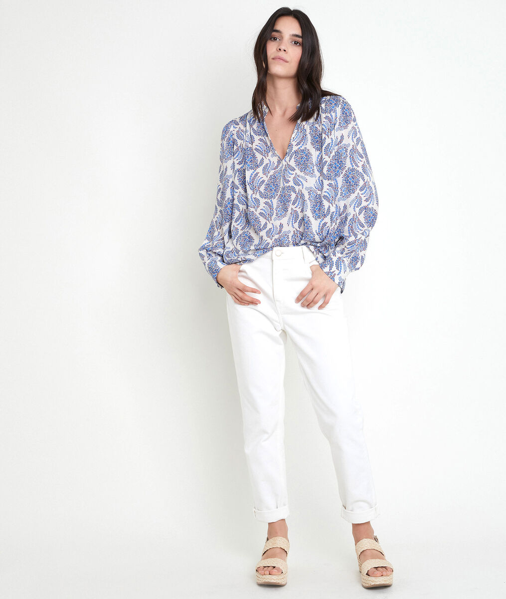 TUNON forget-me-not printed blouse | 1-2-3 TUNON forget-me-not printed blouse PhotoZ | 1-2-3
