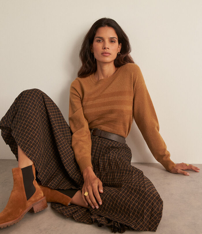 Bettany brown recycled cashmere jumper
