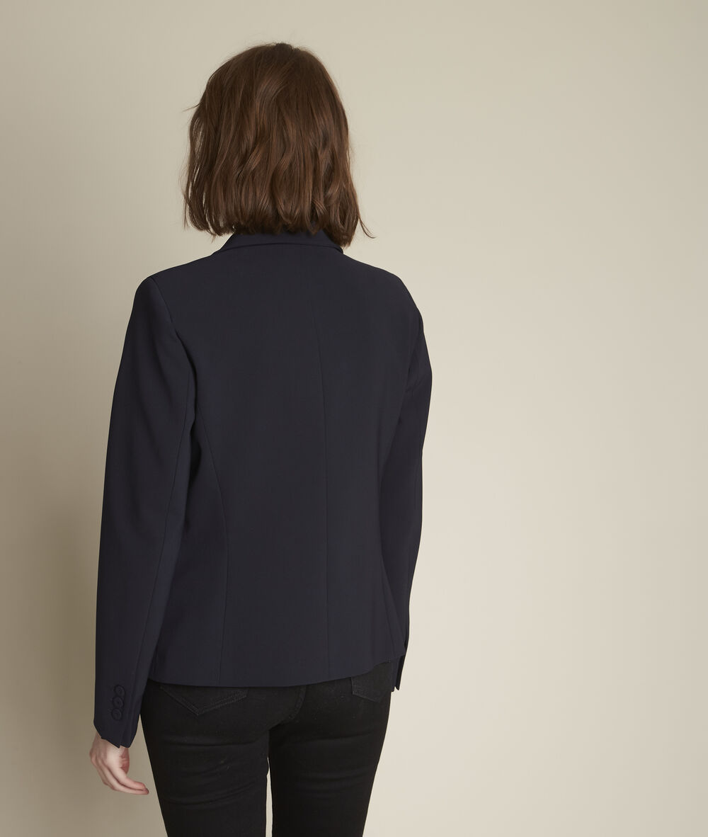 Sarry microfibre jacket navy blue.