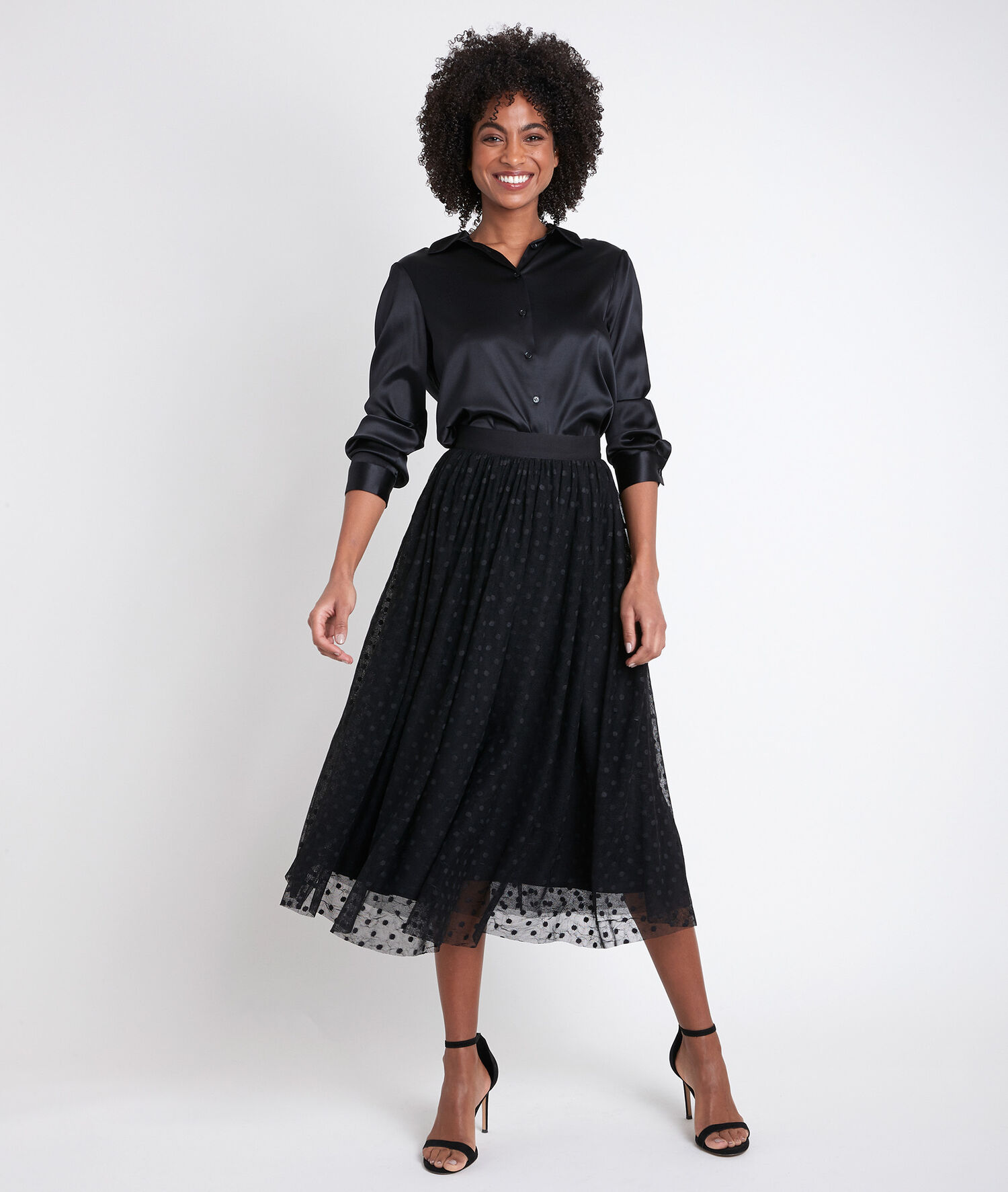 Golden plumetis skirt PhotoZ | 1-2-3