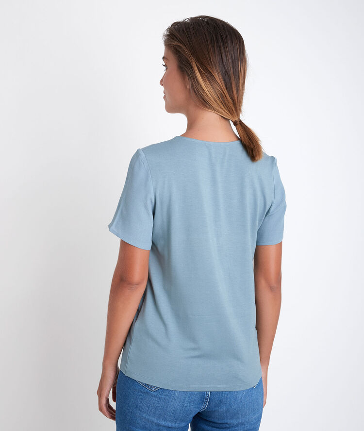 Divine bis blue dual-fabric top ardoise.