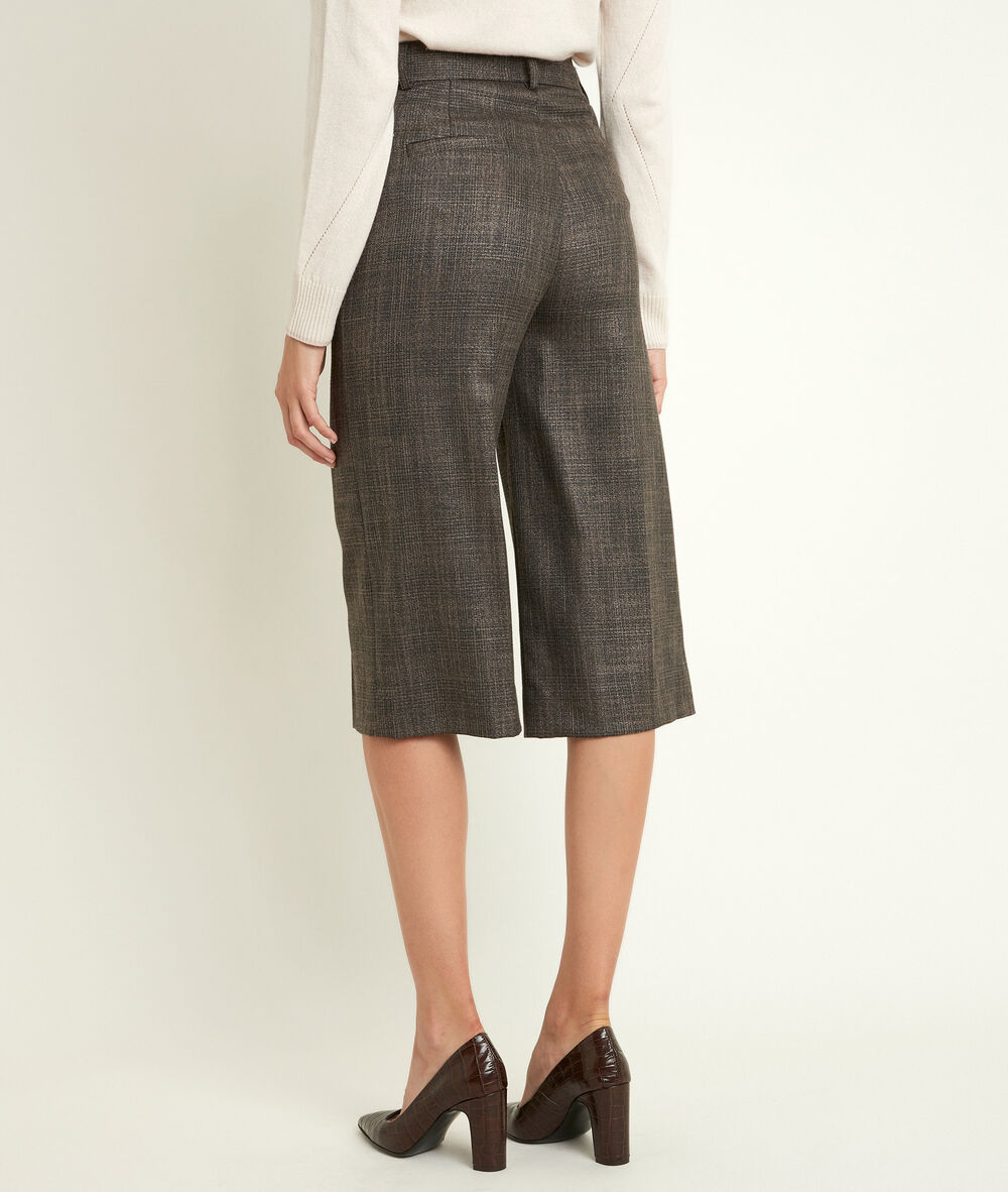 Monica checked culottes chine moyen.