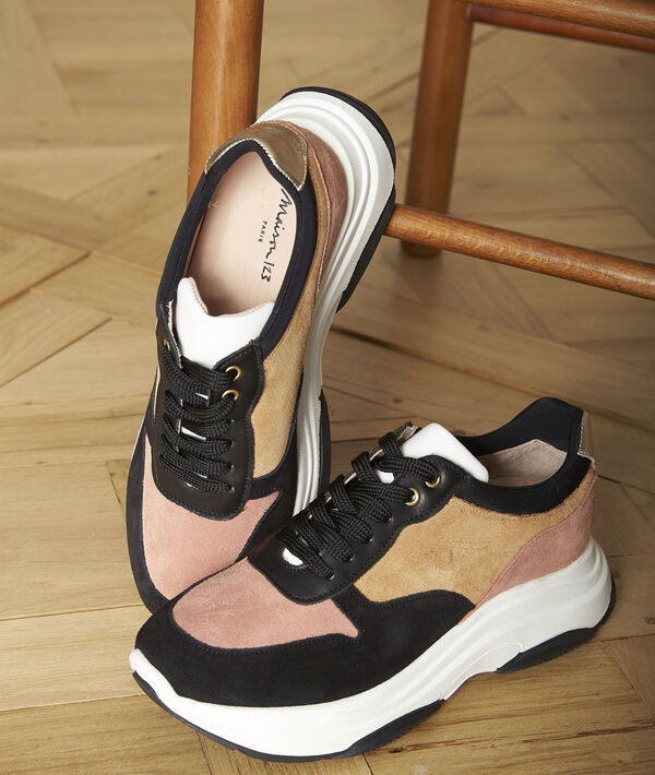 Nina Leather Platform Trainers Women Maison 123
