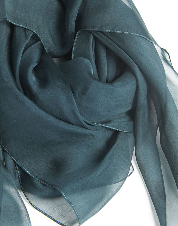 Alice green silk scarf | 1-2-3 Alice green silk scarf PhotoZ | 1-2-3