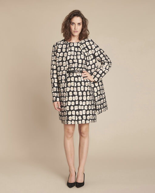 Rosa short black dress with sequins and embroidery (2) - Maison 123