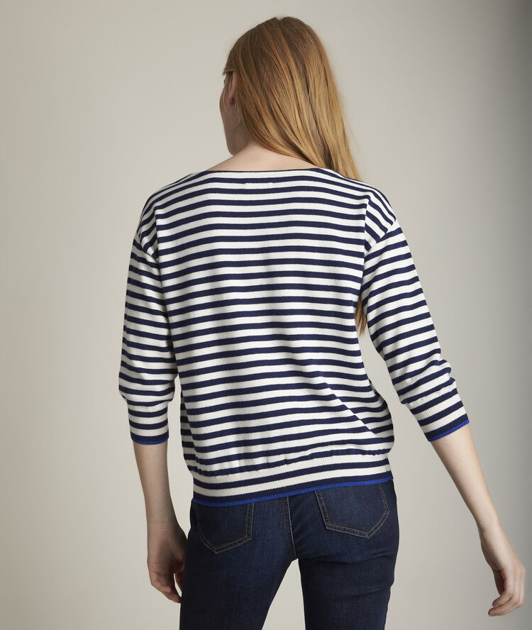 Dinero striped jumper ink.