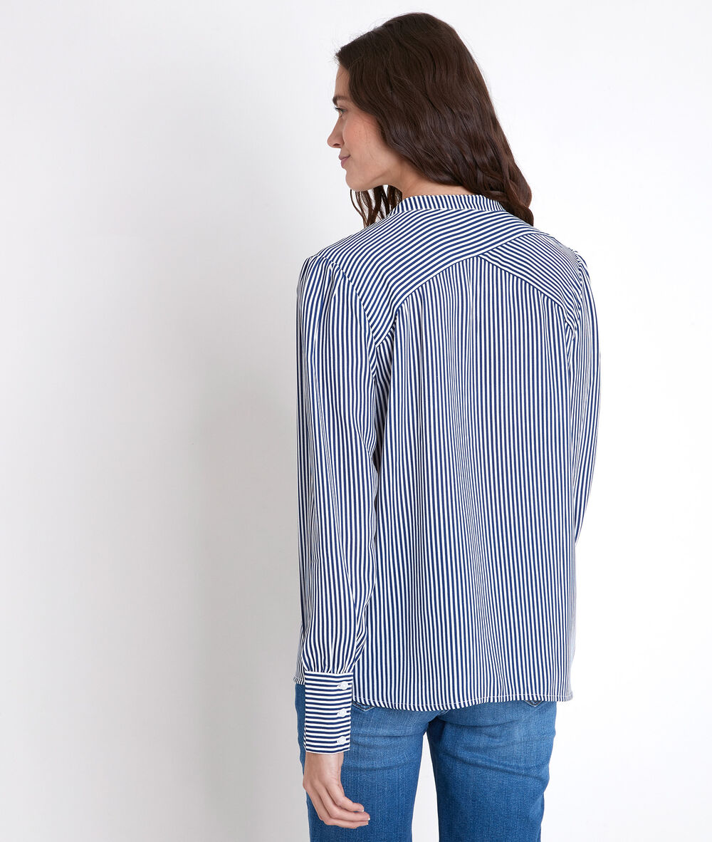 Theonie striped blouse marine.