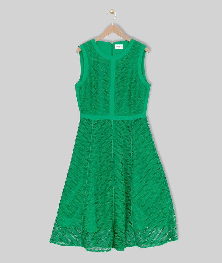 Oryane graphic lace dress meadow.