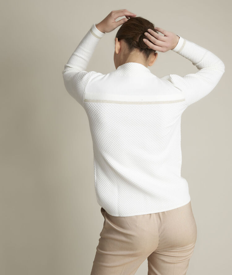 Dolce white ottoman pullover off-white.