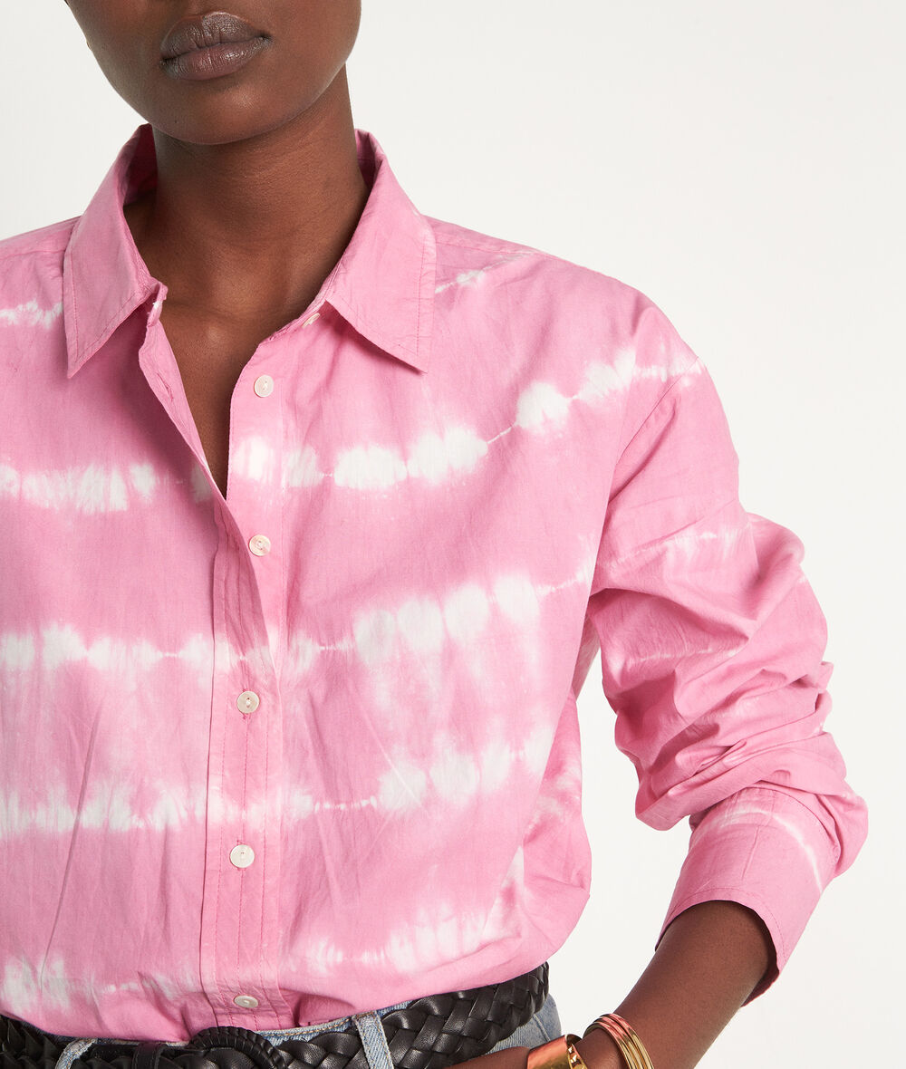 Loren fucshia tie-dye cotton blouse  PhotoZ | 1-2-3