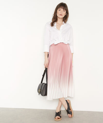 Darcy powder pink pleated midi skirt  PhotoZ | 1-2-3