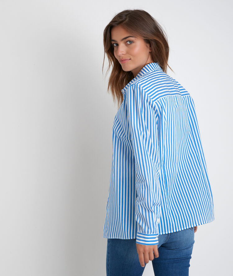 Ravel striped shirt bleu klein.