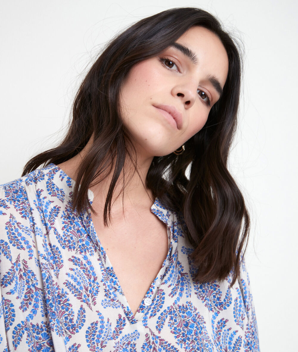Tunon forget-me-not printed blouse myosotis.